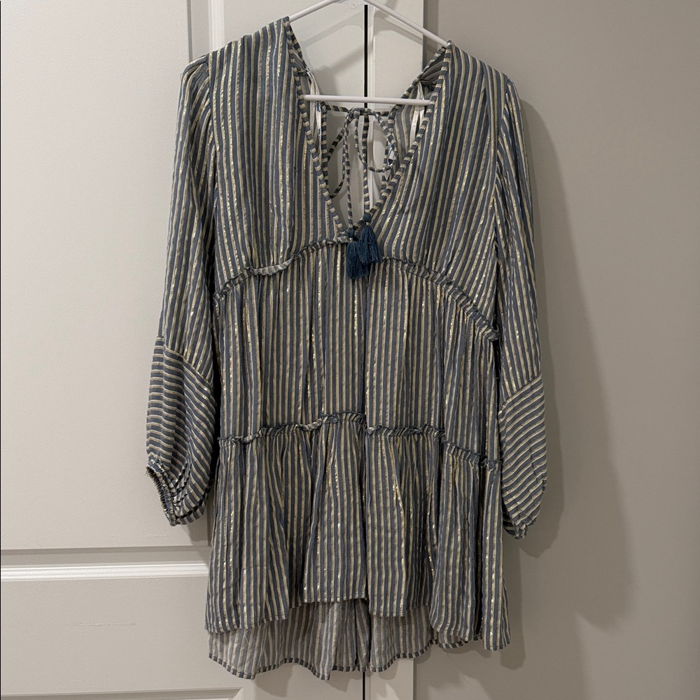 Striped V-Neck Women's Top